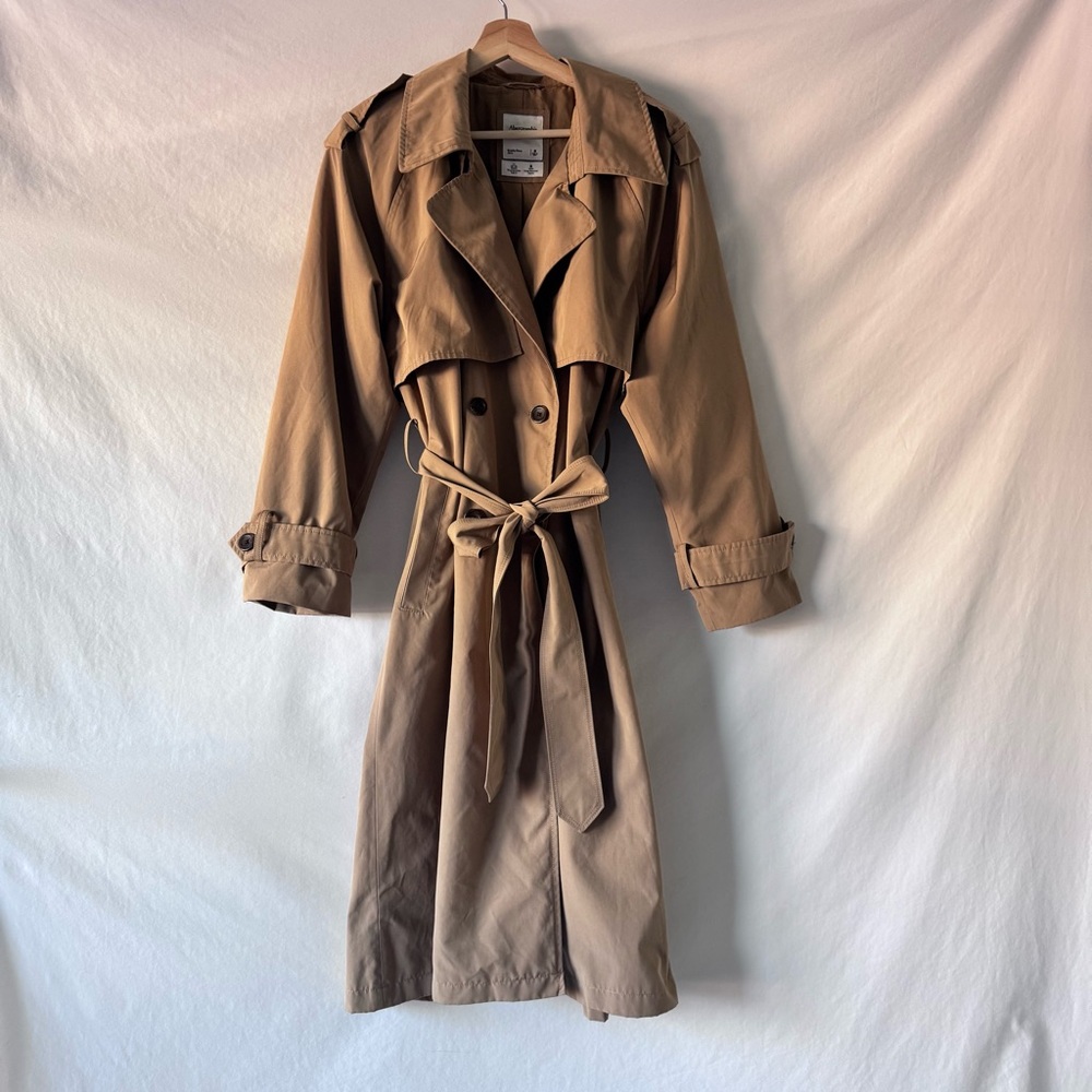 Abercrombie & Fitch Camel Trench Coat